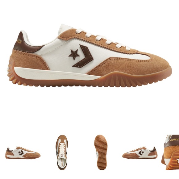 Converse Run Star Trainers Brown/Cream - Picture 5 of 6